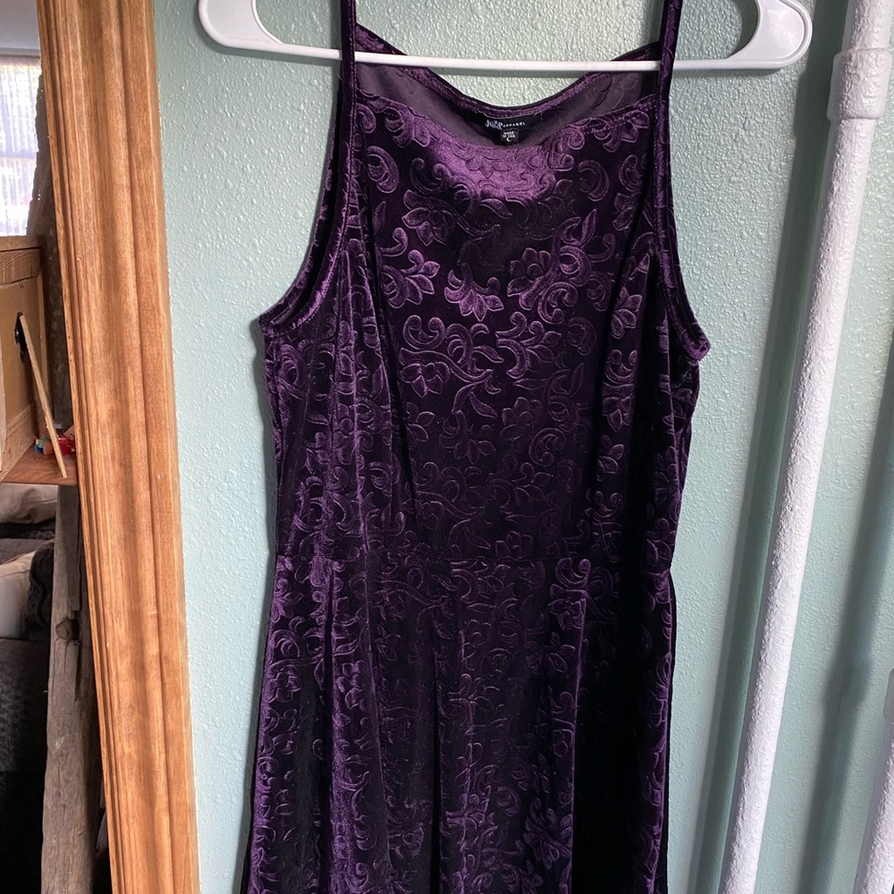 Purple Velvet Dress